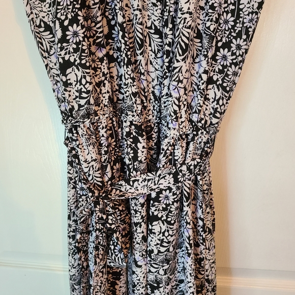 (344) Laura Conrad (LC) Woman's Cut Sleeve, back tie, Summer Dress / Belt,  (L) - Picture 6 of 16